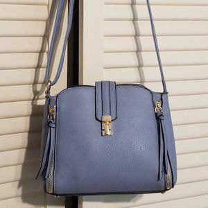 Lovely Periwinkle Blue Small size Purse with Shoulder Strap